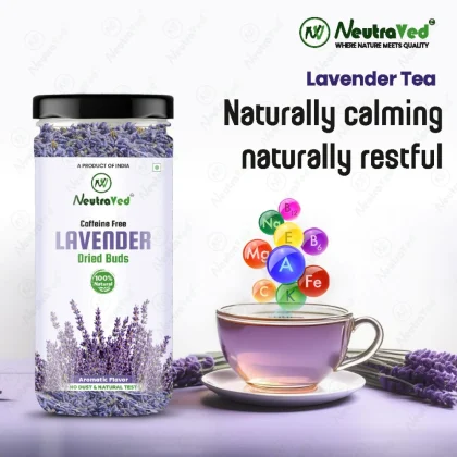 Lavender Flowers Tea Jar image 2